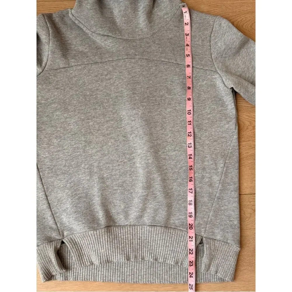 ALO Yoga Heather Gray Funnel neck Pullover sweatshirt size XS